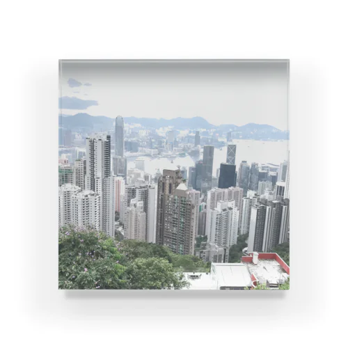 At  Victoria Peak Acrylic Block