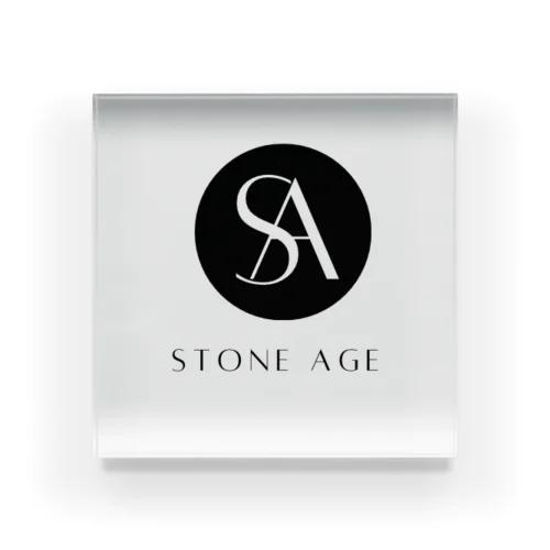 Stone Age のロゴ アクリルブロック