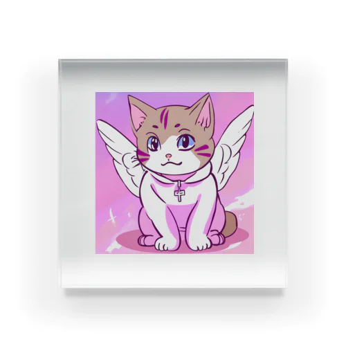 天使の猫ちゃん Acrylic Block