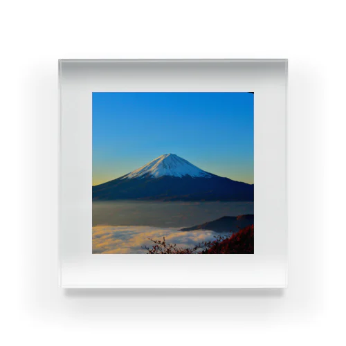 富士山 アクリルブロック