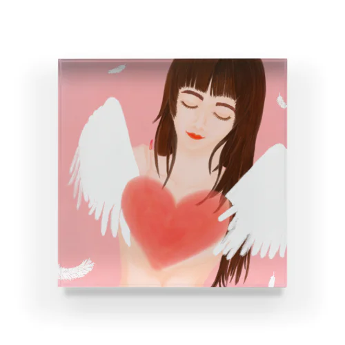 Love Yourself  (flying wings) Acrylic Block