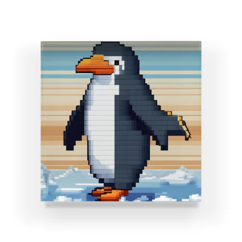 ドット絵ペンギン アクリルブロック