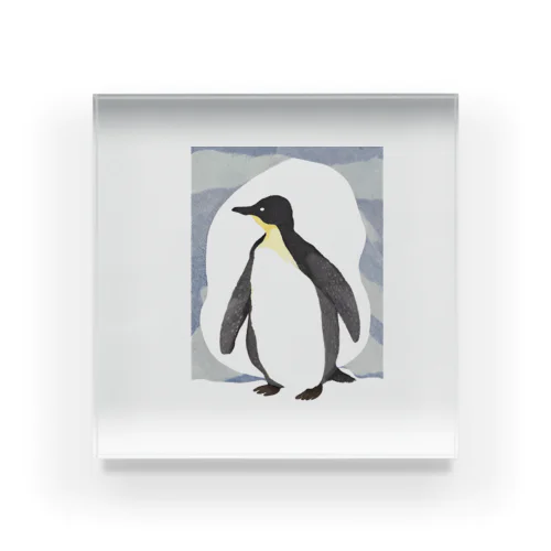 水彩画ペンギン Acrylic Block