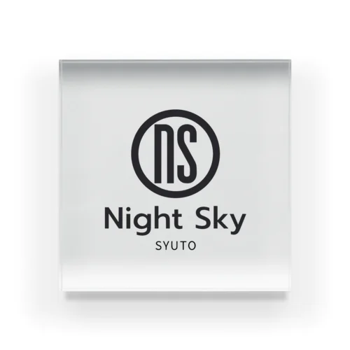 Night Sky Acrylic Block