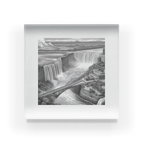有名な観光スポットイメージ画像：ニアガラの滝（アメリカ、カナダ） Acrylic Block