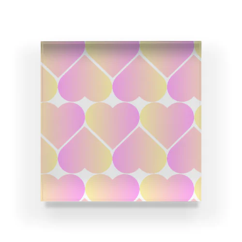 lots of hearts Acrylic Block