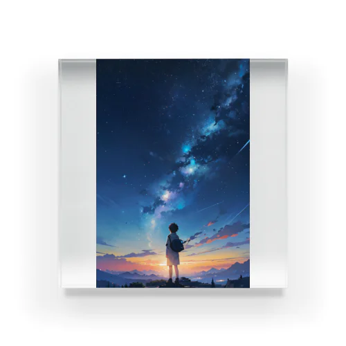 Starlight Journey 〜悠久の星あかりの旅〜　No.1「きっとあのどれかに」 Acrylic Block