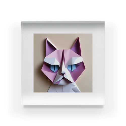 折り紙アニマル・ワシ猫ですねん！ アクリルブロック