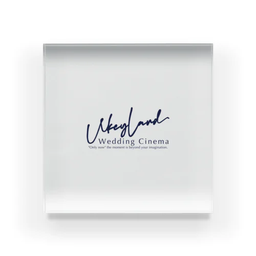 UKEY LAND LOGO  Acrylic Block