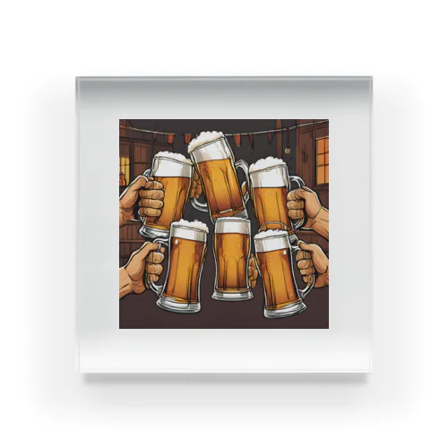 ビールで乾杯！ Acrylic Block