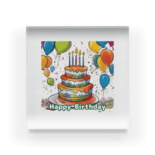 Happy Birthday - 01 Acrylic Block