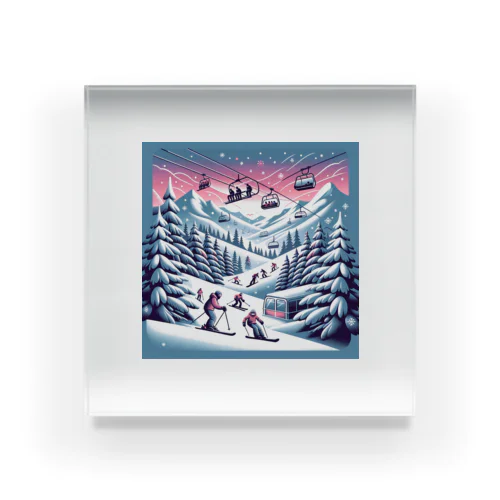 雪の楽園 Acrylic Block