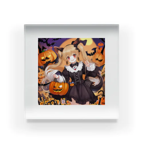 ハロウィンマジック★チワワ魔女のひらめき Acrylic Block