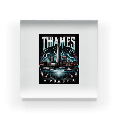 Thames Pulse Acrylic Block