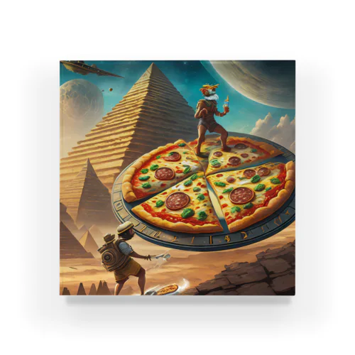 時空を超えたピザの冒険 アクリルブロック