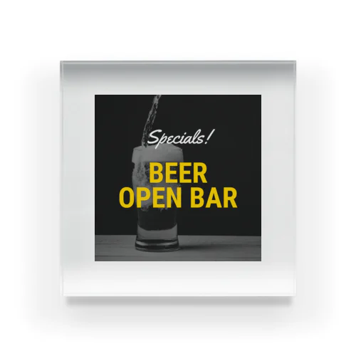 BEER-ビール Acrylic Block