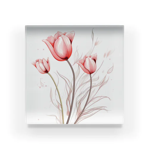 Tulip Acrylic Block