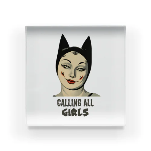 Calling All Girl Acrylic Block