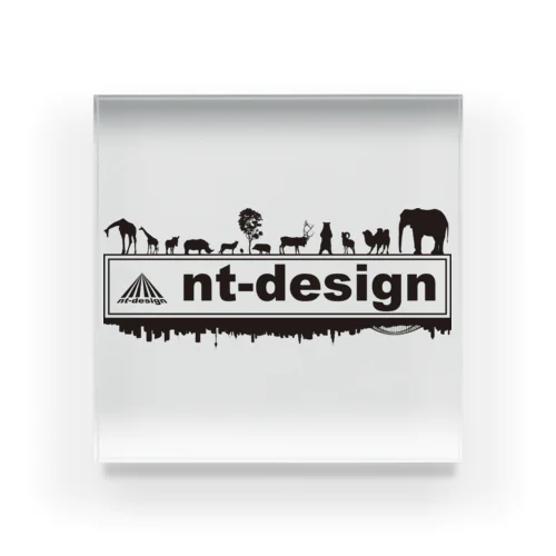 『nt-design』ロゴ Acrylic Block