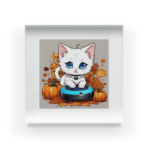 ハロウィンと白猫10 Acrylic Block