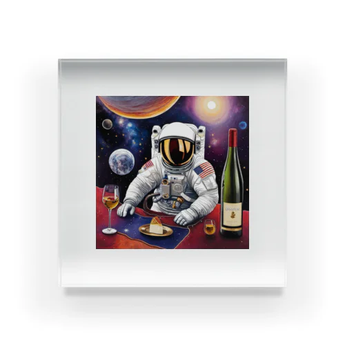 宇宙空間に合うワイン アクリルブロック