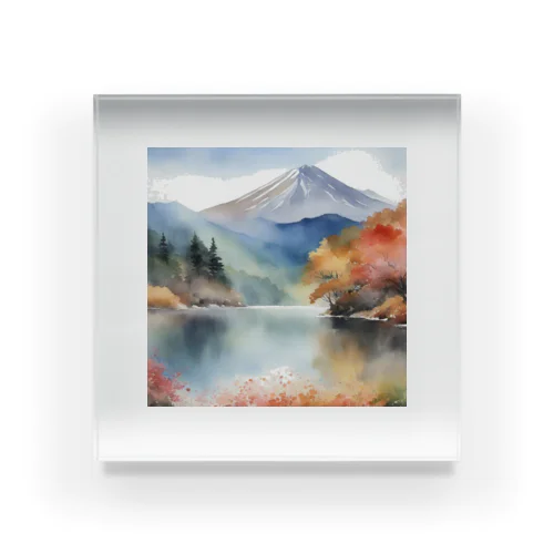 まったり山の絵君 Acrylic Block