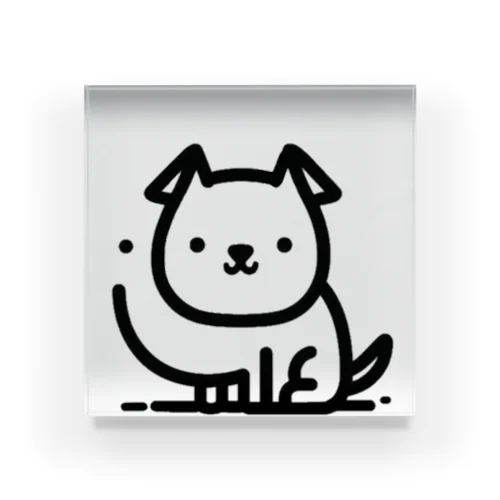 つぶらな瞳のわんこ🐾 アクリルブロック