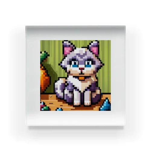 ドット絵バーマンキャット Acrylic Block