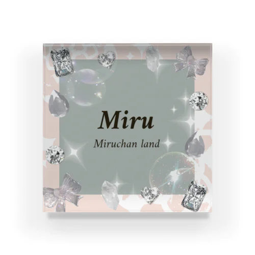 🎀miru land🎀🍼 アクリルブロック