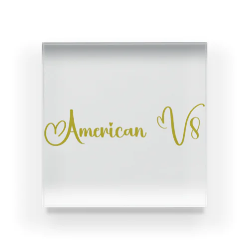 アメリカンV8 Acrylic Block