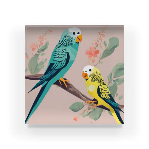 インコ１ Acrylic Block