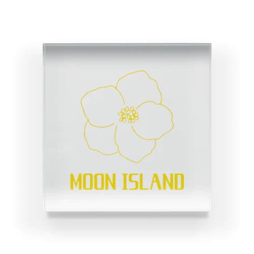 MOON ISLAND No.4 flower Acrylic Block