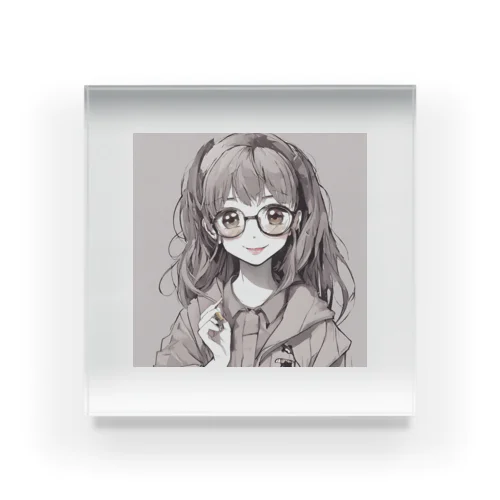 可愛い女の子 Acrylic Block