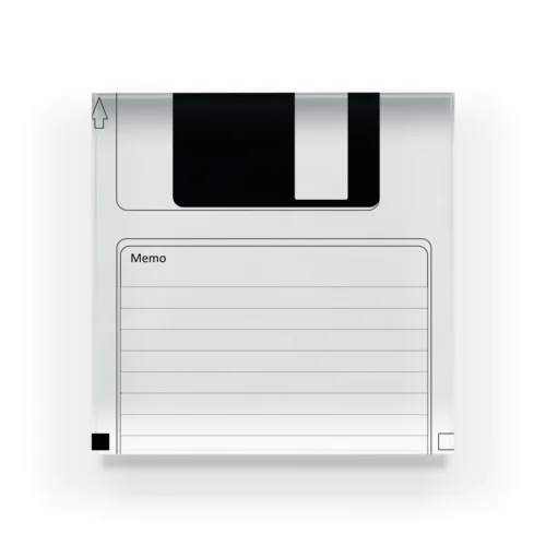 floppy disk 3.5inch アクリルブロック