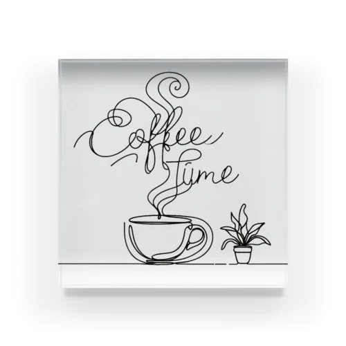 coffeetime Acrylic Block