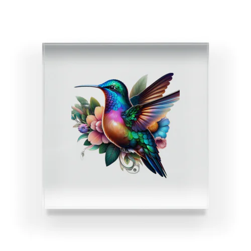 ハチドリ(hummingbird) Acrylic Block