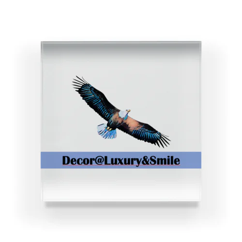 Decor@Luxury&SmileロゴEagles Acrylic Block