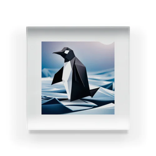 ペンギン（折り紙風） アクリルブロック