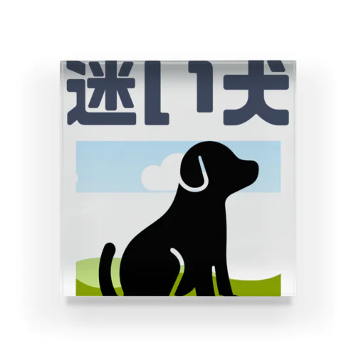 迷犬 アクリルブロック