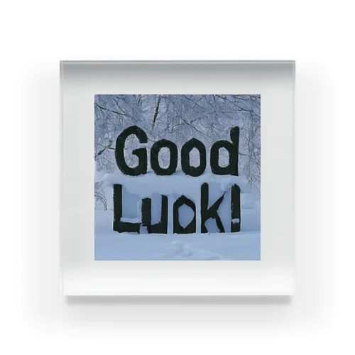 Good Luck! Acrylic Block