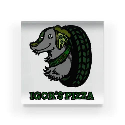 IGOR‘S PIZZA ロゴ アクリルブロック