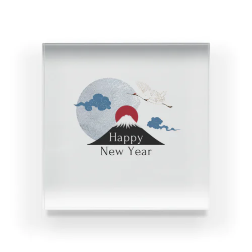 Happy New Year Acrylic Block