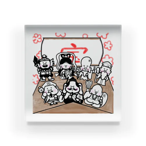 七福神。 Acrylic Block