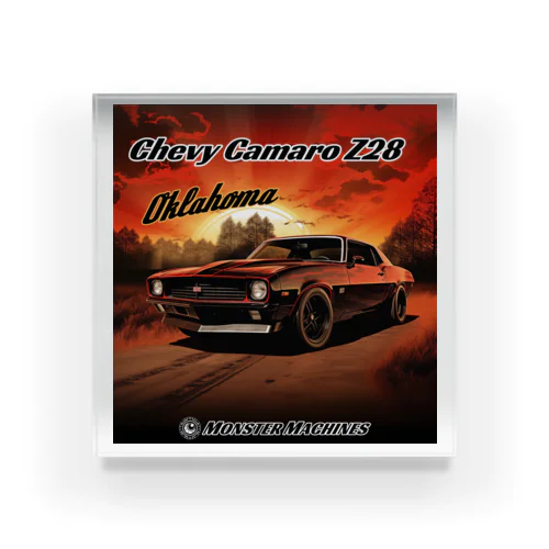 Chevy Camaro Z28 Oklahoma モンスターマシーン アクリルブロック