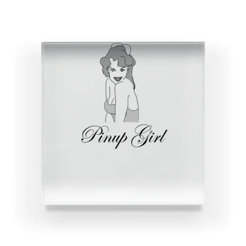 Pinup girl Acrylic Block