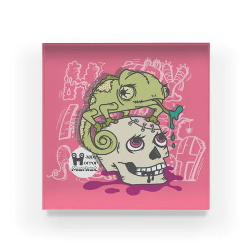 ズッ友カメレオンさん🦎 Acrylic Block