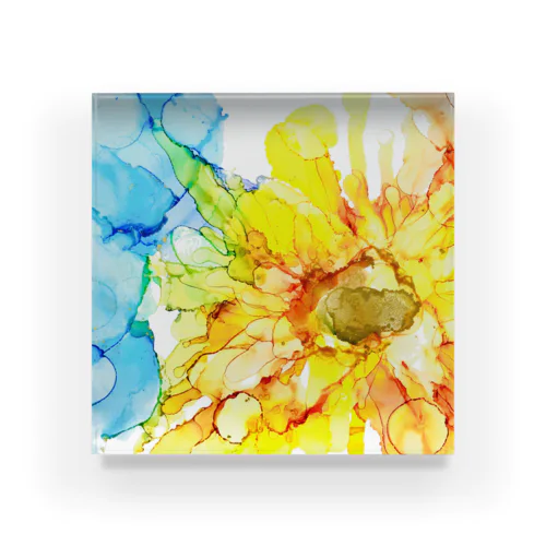 sunflower Acrylic Block