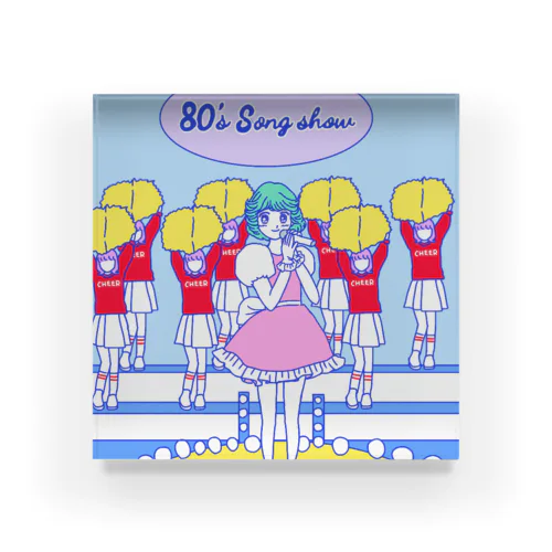 80’s Fancy idol Acrylic Block