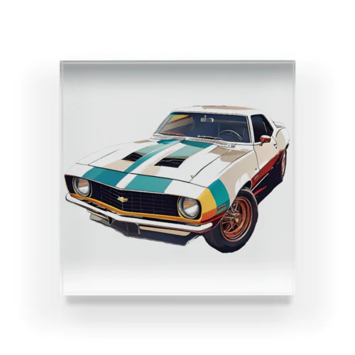 Old Chevrolet Camaro アクリルブロック