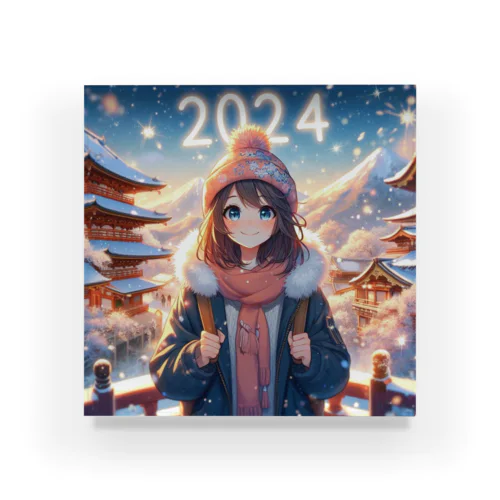 2024 Winter Girl 3 Acrylic Block